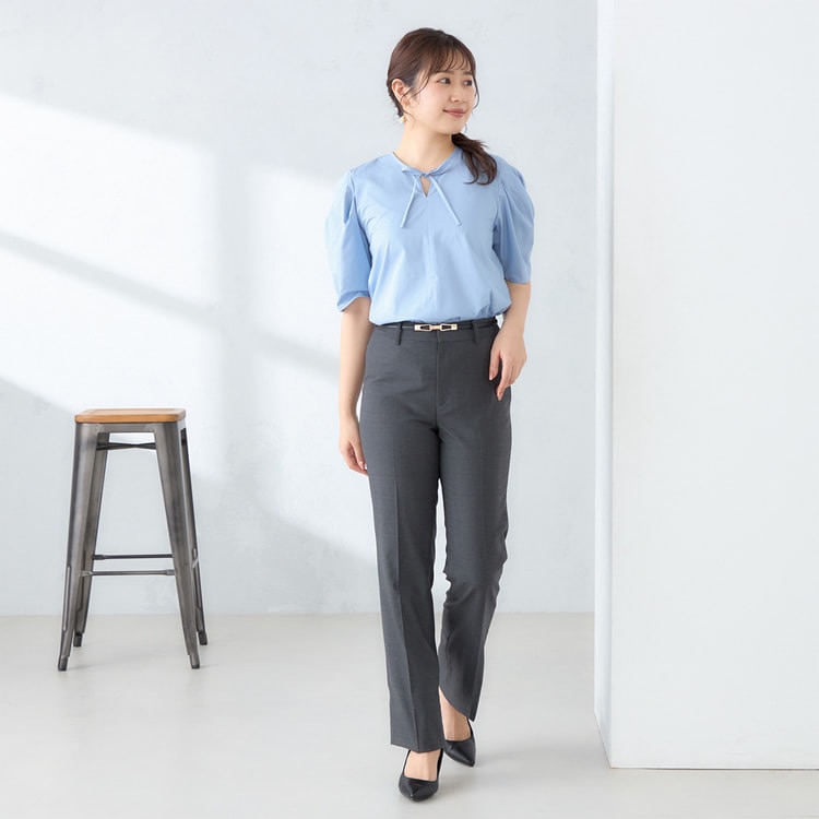 洗えるキレイスーツ 360°キレイ ストレートパンツ ミディアムグレー