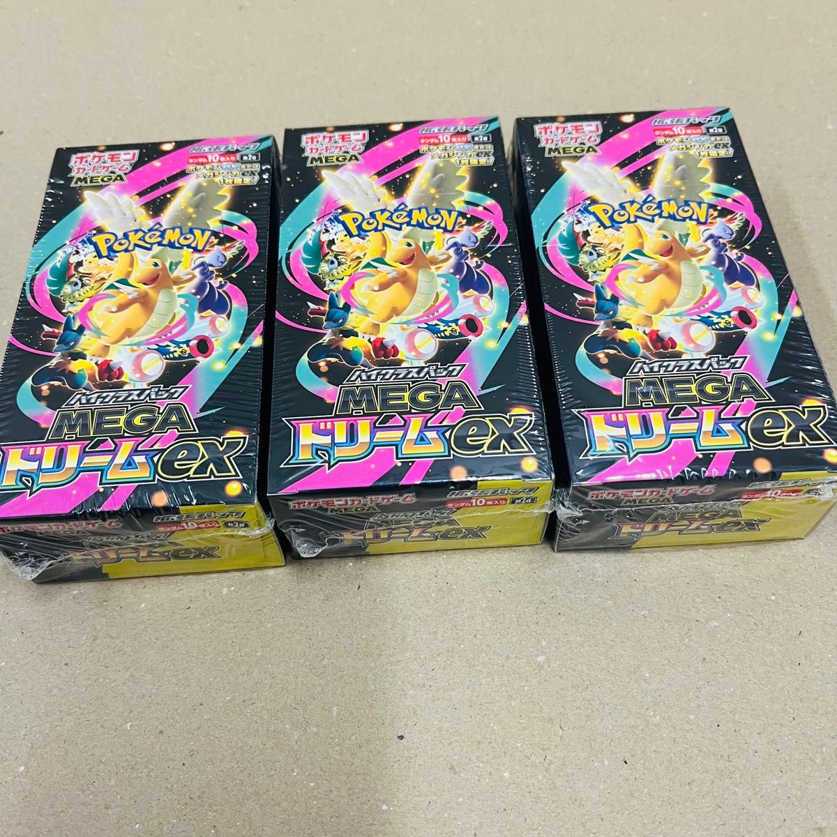 ポケモンカードゲーム MEGAドリームex 3BOX シュリンク付き 新品 未