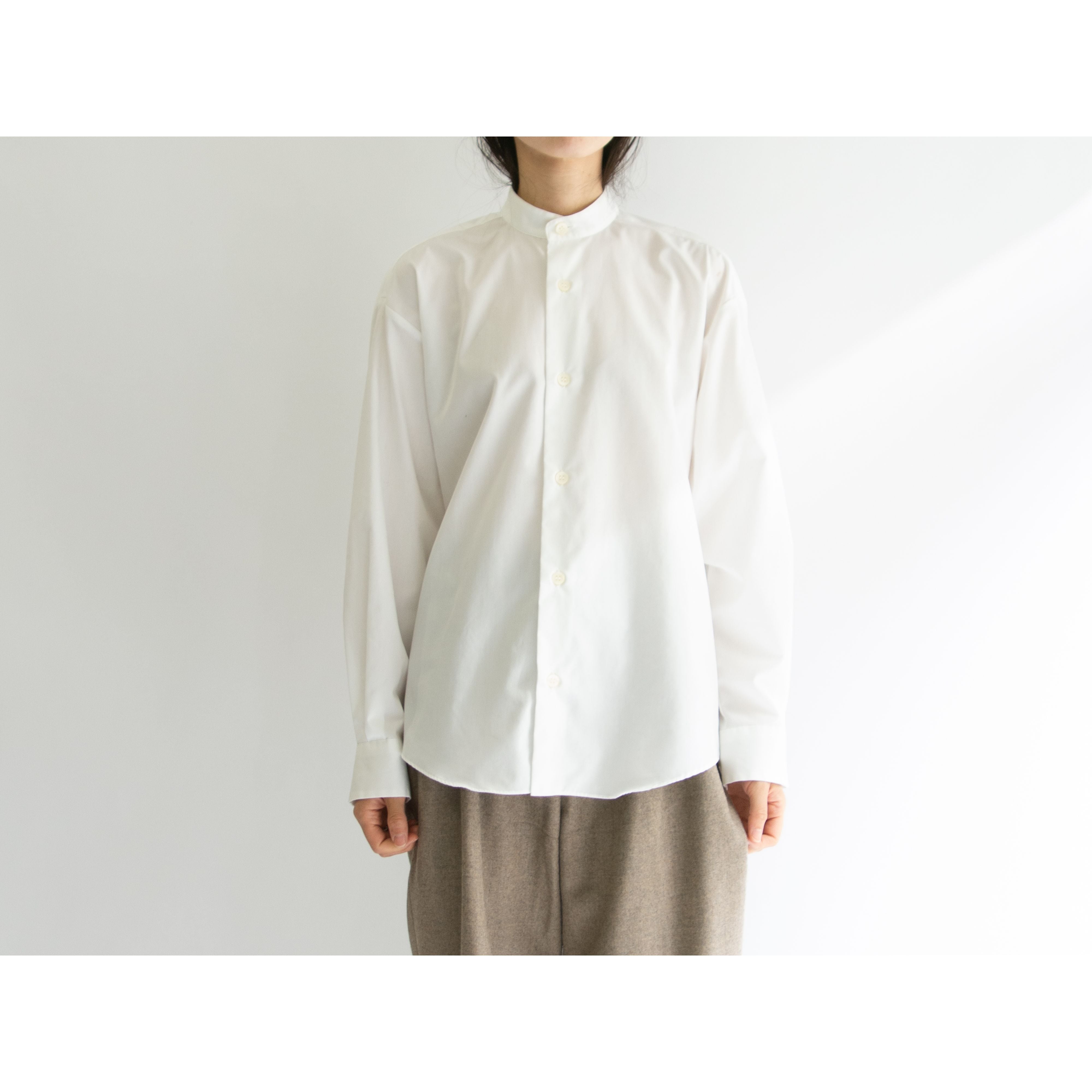 im MIYAKE DESIGN STUDIO】Made in Japan 100% Cotton Band Collar