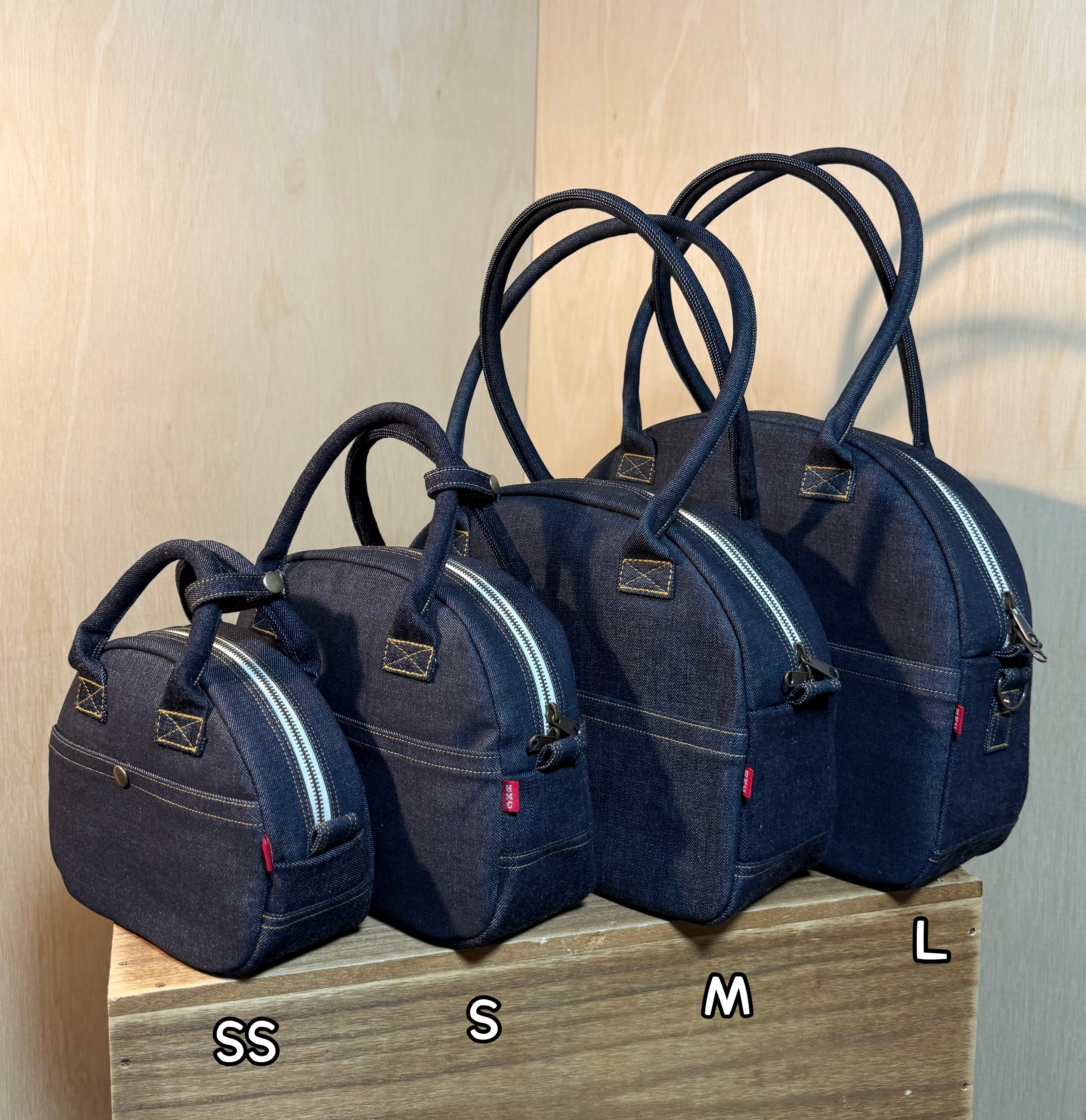 デニムボストンバッグ SSサイズ 【岡山デニム 倉敷帆布 デニムバッグ