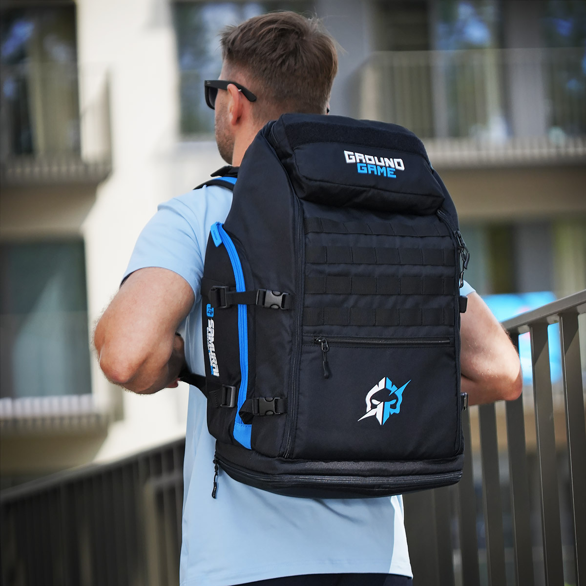 Rucsac de antrenament Samurai Negru cu logo colorat | BĂRBAȚI
