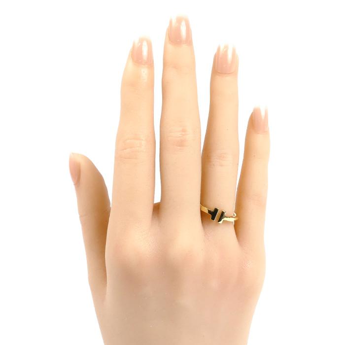 TIFFANY&Co.（ティファニー） K18YG イエローゴールド Tワイヤー