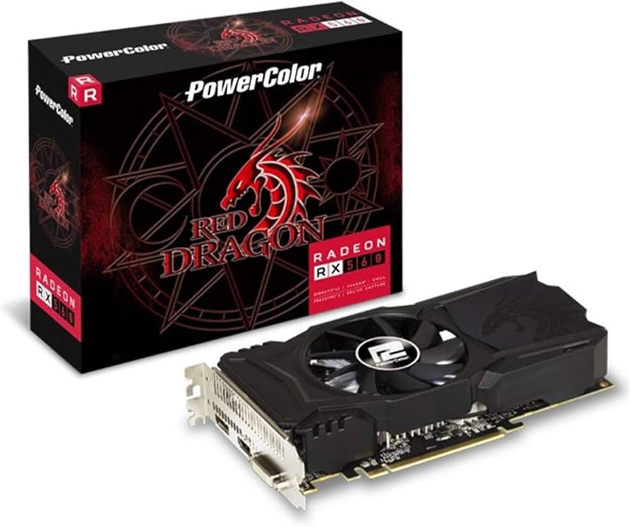Amazon.com: PowerColor AMD Radeon RED Dragon RX 560 4GB GDDR5 1 x