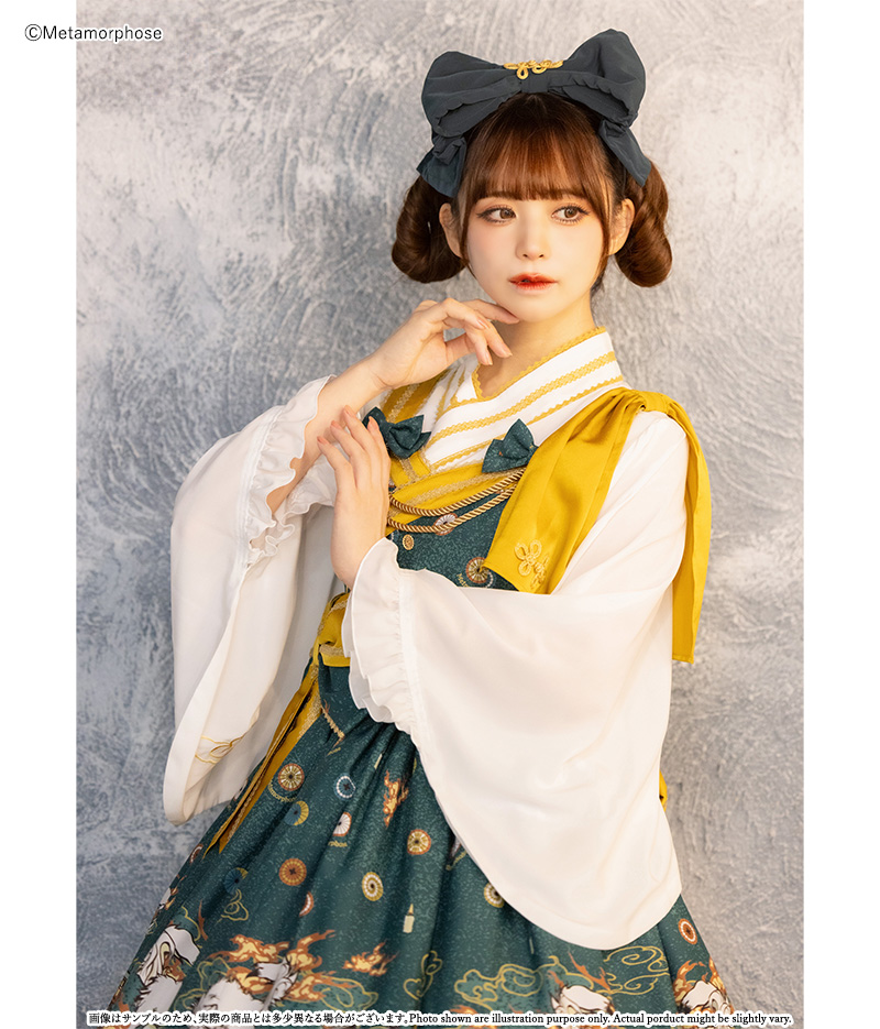 刺しゅう入り着物合わせ風ブラウス | metamorphose temps de fille