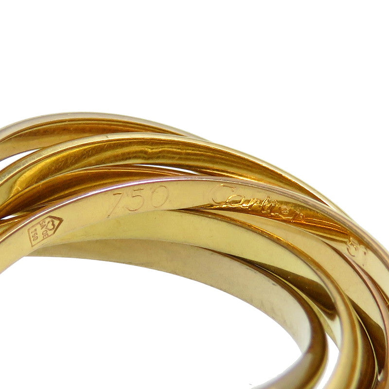 11号【CARTIER/カルティエ】 トリニティ 7連 リング・指輪 K18YG