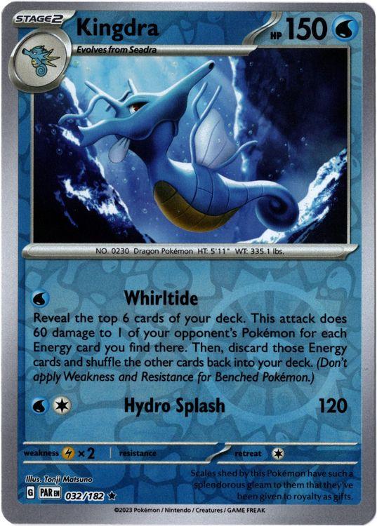 Kingdra [Reverse Holo] #32 Prices | Pokemon Paradox Rift | Pokemon