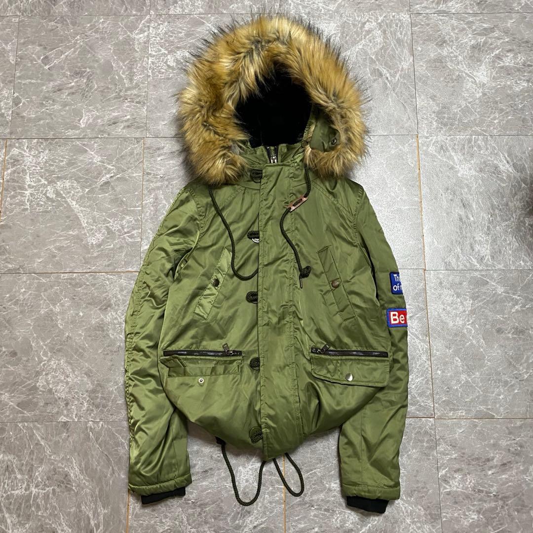 00s archive ファー ミリタリージャケット y2k 平成 グランジ