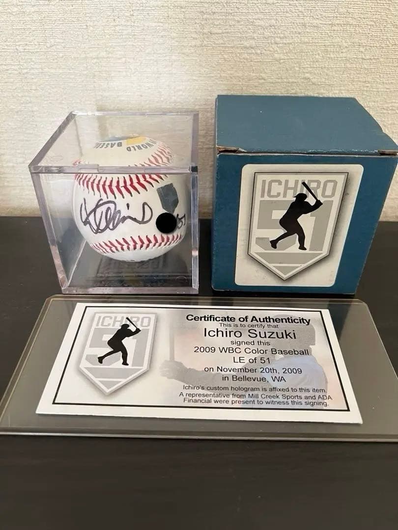 イチロー　直筆サインボール　2009WBC イチロー直筆サイン ＃51書き込み入り 2009WBCオフィシャルボール