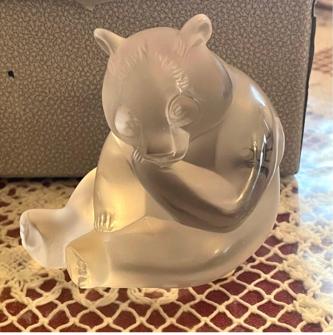 希少　レア　新品　未使用　ラリック　パンダ　クリスタルガラス　置物　箱入り　パリ Yahoo!オークション -「ラリック lalique 置物」(クリスタルガラス