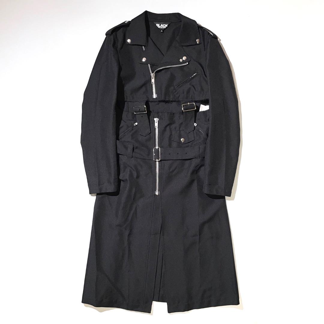 21aw BLACK COMME des GARCONS ポリ縮ライダースコート BLACK COMME des GARCONS - 【極美品】ブラックコムデギャルソン 16SS
