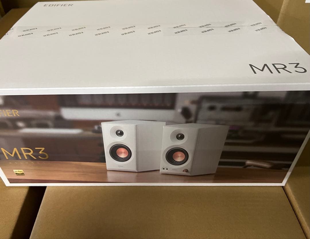 新品未開封　EDIFIER MR3 ホワイト スピーカー Edifier公式｜高解像度音質と多彩な機能を備えたEdifier MR3スピーカー