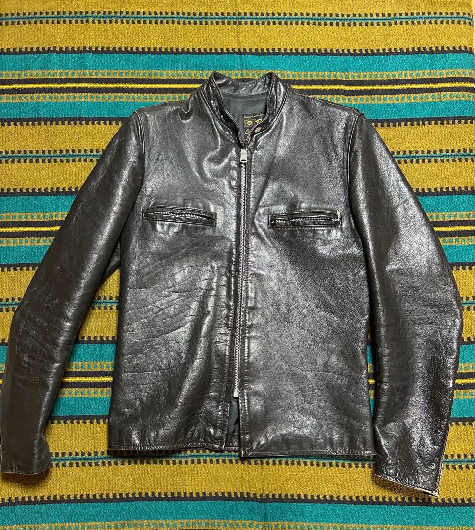 60s レザージャケット 楽天市場】60's USA製 ビンテージ □ Brooks 本革 レザー シングル