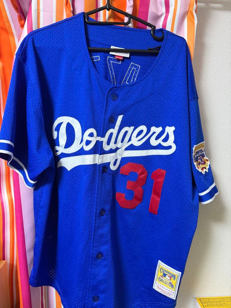 ミッチェルアンドネス Dodgers ユニフォーム Piazzza 31番 Amazon.com: Mike Piazza Los Angeles Dodgers #31 MLB Kids Youth 4