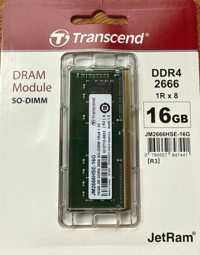 DDR4-2666 16GB トラセンドジャパン トランセンドジャパン Transcend デスクトップPC用メモリ PC4-21300